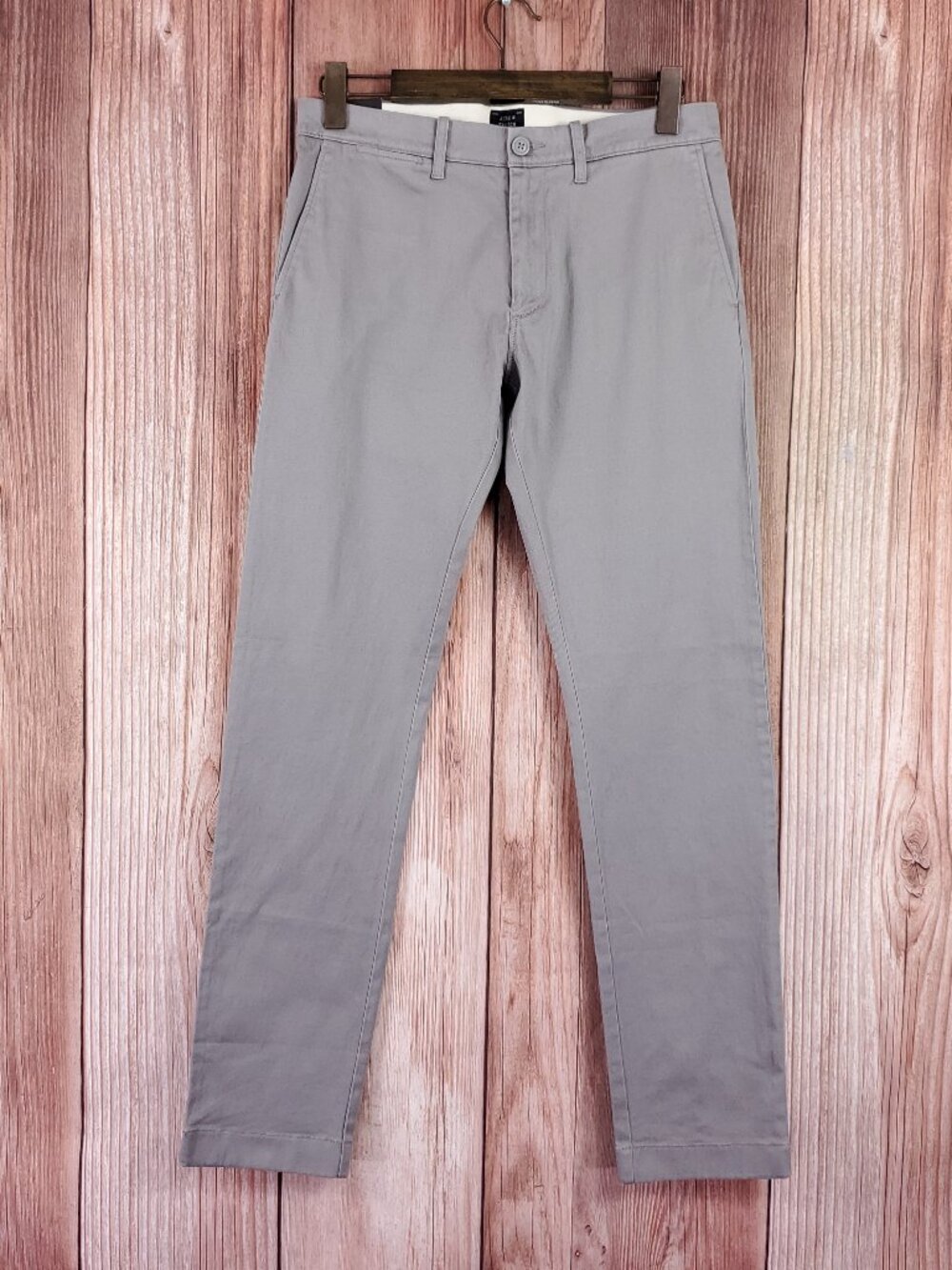 *READ* NWT J Crew Mens 30x31.5(32) 484 Slim fit Stretch Chino Pants Gray E1589